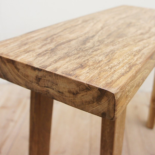古材 オールドチーク材のスツール 60cm 無垢材の椅子 堅牢な
