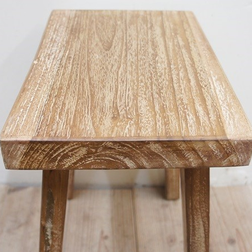 オールドチーク材のスツール 幅35cm×高さ40cm チークの古材を使った