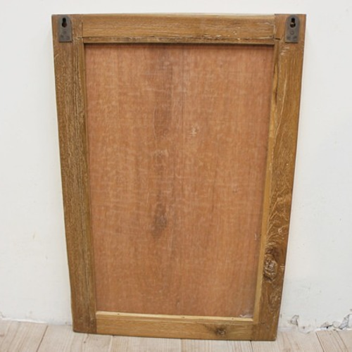 オールドチーク材のミラー 60cm×40cm 壁掛け鏡 チーク無垢材 オールドチーク材のミラー 60cm×40cm 壁掛け鏡 チーク無垢材