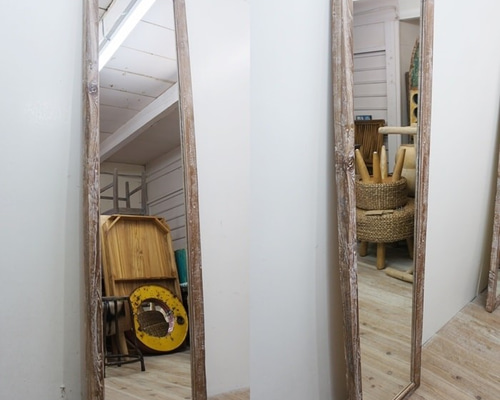 APD MR CLB　ミラー　古材チーク材　高さ190㎝ APD MR CLB ミラー 古材チーク材 高さ190㎝ 大型・全身用