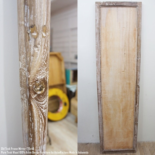 APD MR CLB　ミラー　古材チーク材　高さ190㎝ APD MR CLB ミラー 古材チーク材 高さ190㎝の通販 by sunterra-HM｜ラクマ