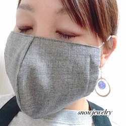 リネン　× wガーゼ　夏マスク　3枚セット　【夏の福袋】 3枚目の画像