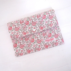 リバティ 母子手帳ケース フェリシテ(縮小)/ピンク B6サイズ マルチケース 4枚目の画像