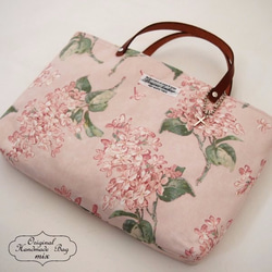 春のリバティ ピンクのアーカイブライラック プチバッグ お散歩に バッグインバッグに 2枚目の画像