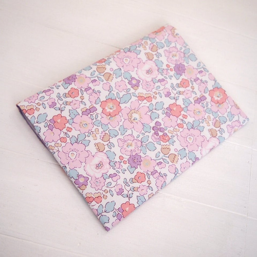 受注制作 リバティ 母子手帳ケース ベッツィ/ピンクモーヴ B6サイズ