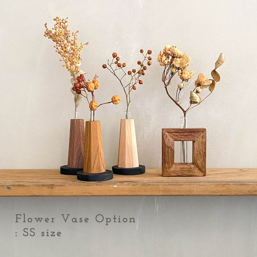 2点セット】花瓶 No.05 アイアン 木製 フラワーベース + S or 2点セット】花瓶 No.05 アイアン 木製 フラワーベース + S or