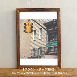 ポスター アート A4 + ポスターフレーム 木製「Capture the City - ニューヨーク T267」 5枚目の画像