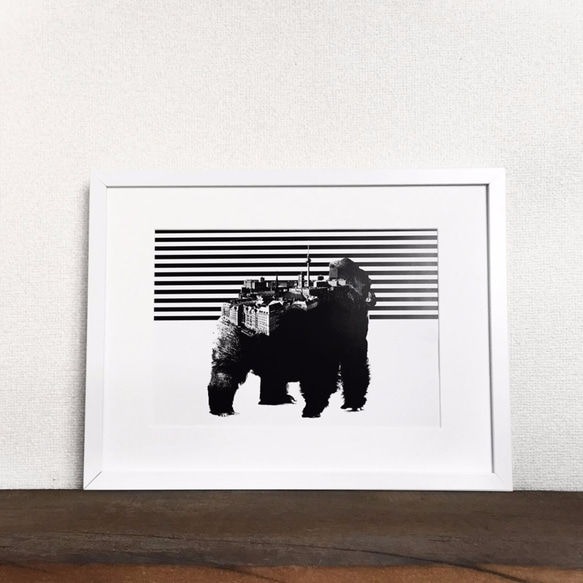 Gorilla x Berlin (フレーム付) アートポスター 2枚目の画像