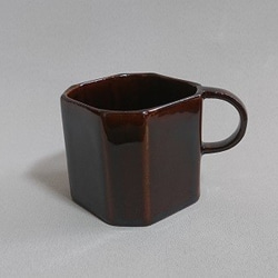 陶器 ティーカップ 飴釉 5枚目の画像