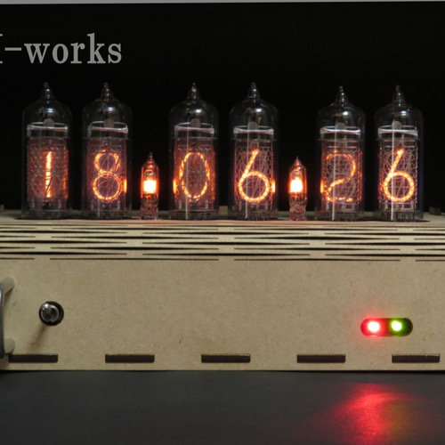 ニキシー管時計 NIXIE CLOCK IN-14 6桁 ケース付き