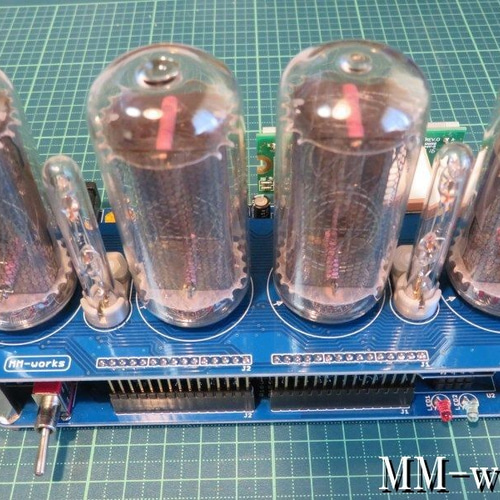 IN-18 GPS付 ニキシー管時計 Ver1.1 高精度RTC使用 掛け時計 IN-18 GPS付 ニキシー管時計 Ver1.1 高精度RTC使用 掛け時計