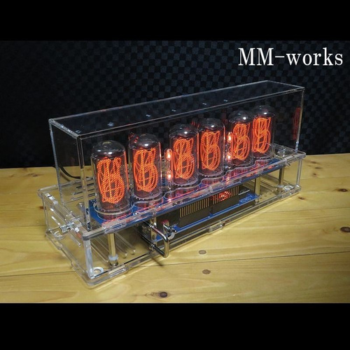 ☆新品・国内組立☆完璧IN-18ニキシー管時計 LED バックライト