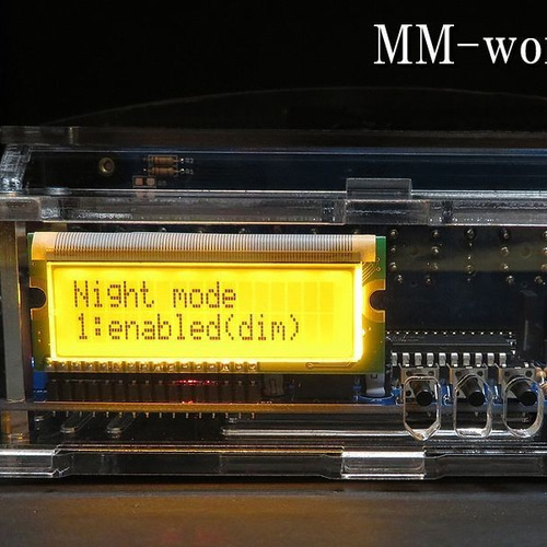 IN-12 GPS付 ニキシー管時計 Ver.2 透明アクリルケース 掛け時計
