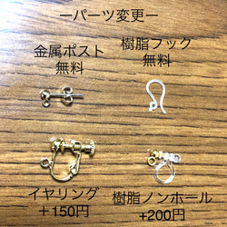 Swarovsky  perfume  Pierce☆ earring red 6枚目の画像