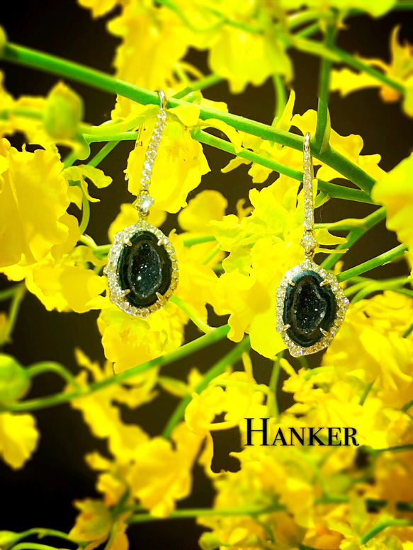 純K金高級珠寶 HANKER - Rico系列-晶洞和鑽石的低語呢喃 第2張的照片