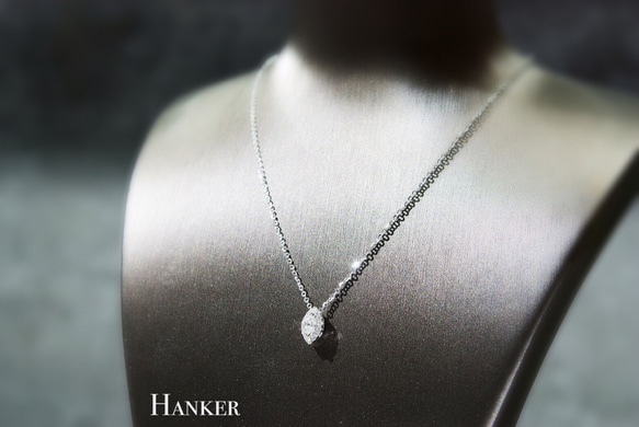 純K金高級珠寶 HANKER Bright璀璨系列-Crystal閃耀結晶鑽墜天然南非馬眼鑽石 第5張的照片