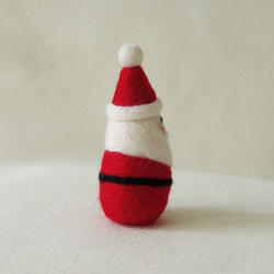 【クリスマス】羊毛フェルト・マトリョーシカ風　サンタクロース 3枚目の画像