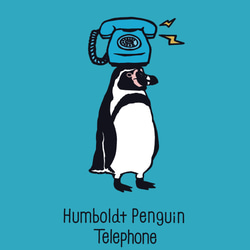 グリップケース【iPhone  12・11対応】フンボルトペンギン・シンプル・ ブルー  iPhone用 5枚目の画像