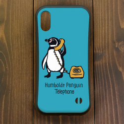 グリップケース【iPhone  12・11対応】フンボルトペンギン・トーク・ ブルー  iPhone用 3枚目の画像