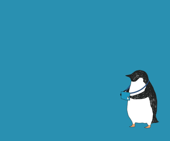 ペンギン【社員証入れ】ペンギン・パスケース・ブルー【パスケース】 3枚目の画像