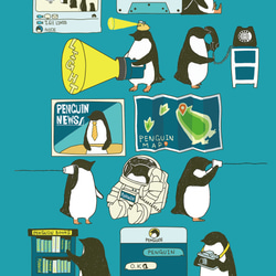 グリップケース【iPhone  12・11対応】ペンギン・スマートフォン ブルー  iPhone用 3枚目の画像