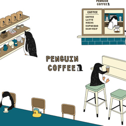 ペンギン【社員証入れ】ペンギンコーヒー・パスケース【パスケース】 3枚目の画像