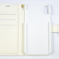 【iPhone 11対応】ペンギンプールへようこそ！ホワイト手帳型  Plus・ XR・ XS Max用【ペンギン】 3枚目の画像