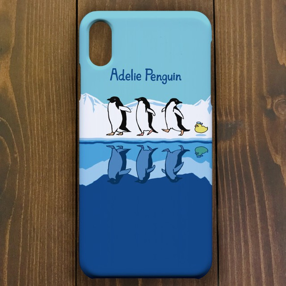 【iPhone11 Pro対応】アデリーペンギン・スマートフォンケース  iPhone用【ペンギン】 1枚目の画像