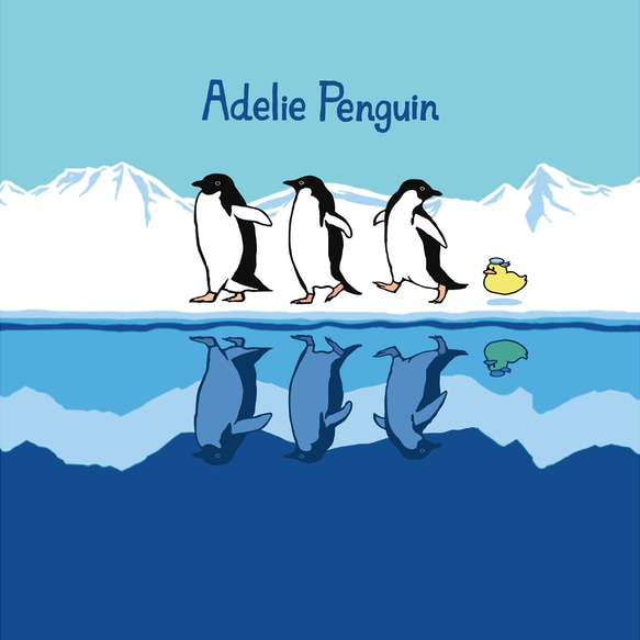 【iPhone11 Pro対応】アデリーペンギン・スマートフォンケース  iPhone用【ペンギン】 2枚目の画像