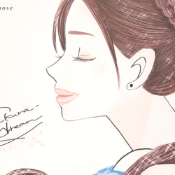 サージカルステンレス ピアス 2月の誕生石 小さな天然石 アメジスト(紫水晶)３㎜ アレルギー対応 2枚目の画像