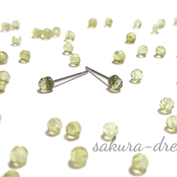 ペリドット ピアス（スタッド・一粒） の人気通販｜Creema