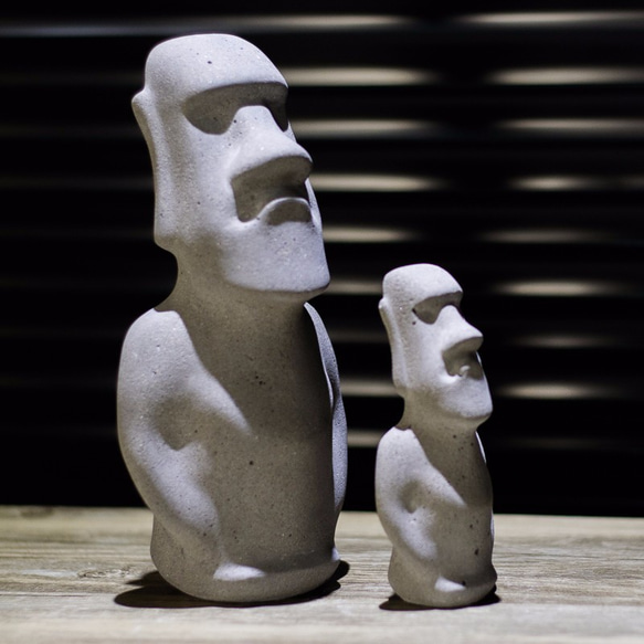 奇舍記。復活節島水泥石像二代（大）-摩艾Moai(水泥擺件/禮品/水族魚缸/園藝造景) 第1張的照片