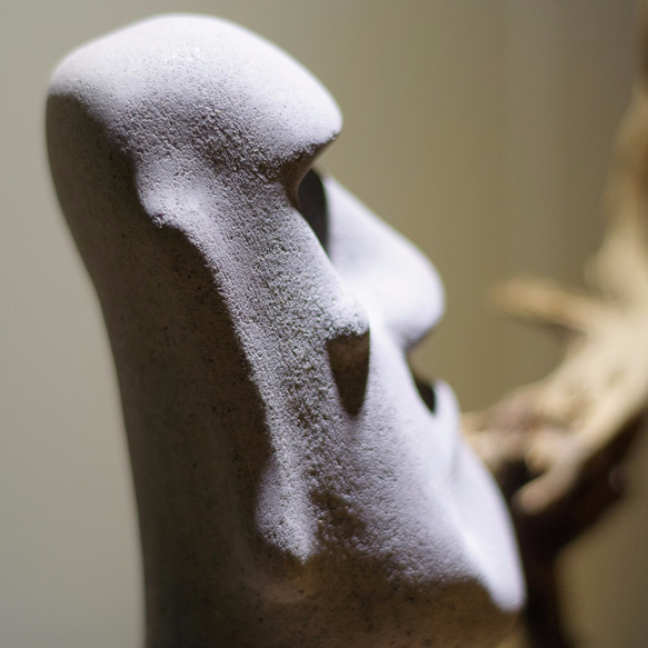 奇舍記。復活節島水泥石像三代-摩艾Moai(水泥擺件/禮品/水族魚缸/園藝造景) 第5張的照片