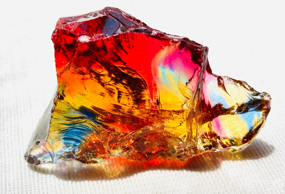 アンダラクリスタルシエラネバダ産マルチカラー（赤＆黄＆オレンジ）