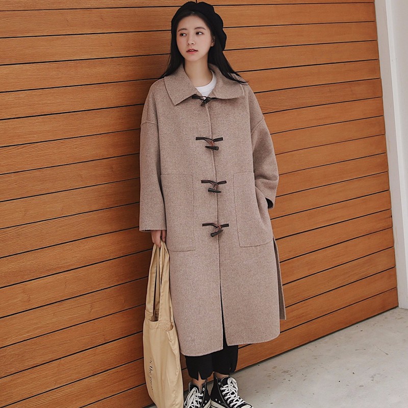 フォロー14000円新品タグ付き　最高級総刺繍 ロングコート wool100% ウールリバーロング コート （その他アウター）｜自由区
