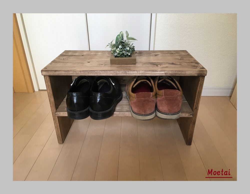 シューズラック（２段・各２足［子供用各３足］）