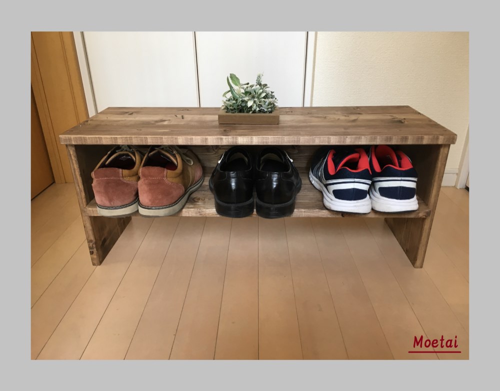 シューズラック（２段・各３足［子供用各４足］）