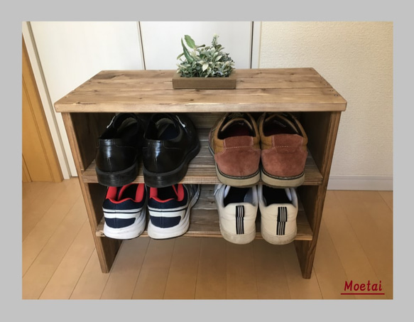 ★ 多目的3段ラック & 収納ラック & シェルフ & シューズラック ★ シューズラック（3段・各2足［子供用各3足］） 靴箱・下駄箱