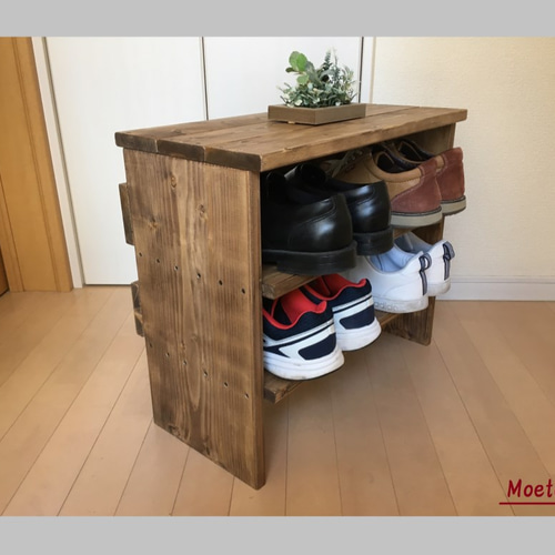 シューズラック（3段・各2足［子供用各3足］） 靴箱・下駄箱