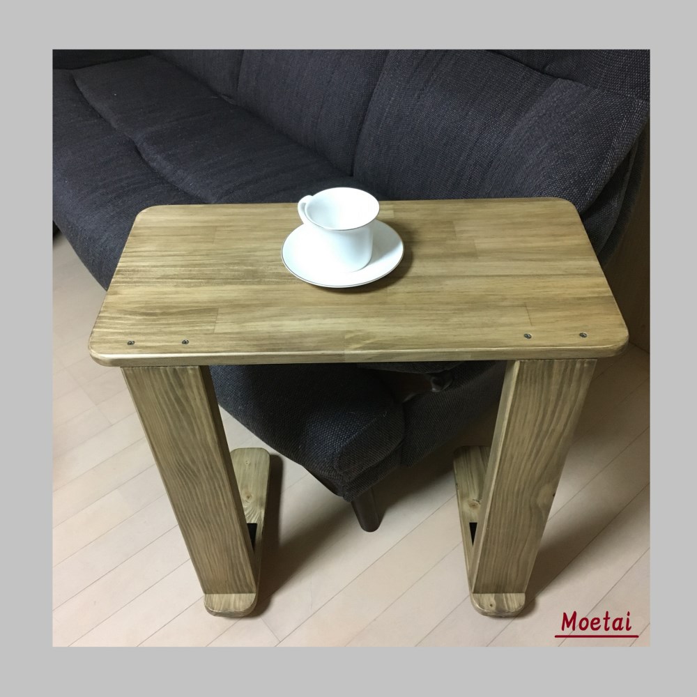 キャスター付サイドテーブル(ジャコビーン色)