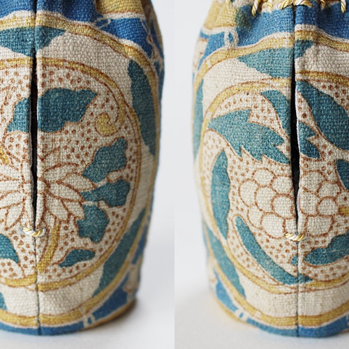 茶入の仕覆・笹蔓紋更紗 巾着袋 くちぶえ和手 通販 2295778｜Creema