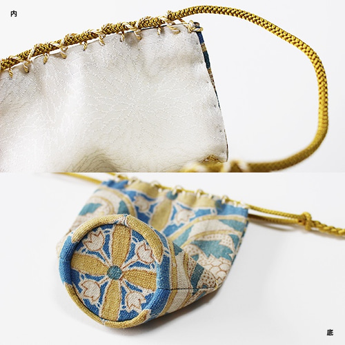 茶入の仕覆・笹蔓紋更紗 巾着袋 くちぶえ和手 通販 2295778｜Creema