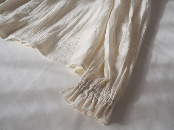キキ ブラウス - Kiki blouse - ホワイト 4枚目の画像