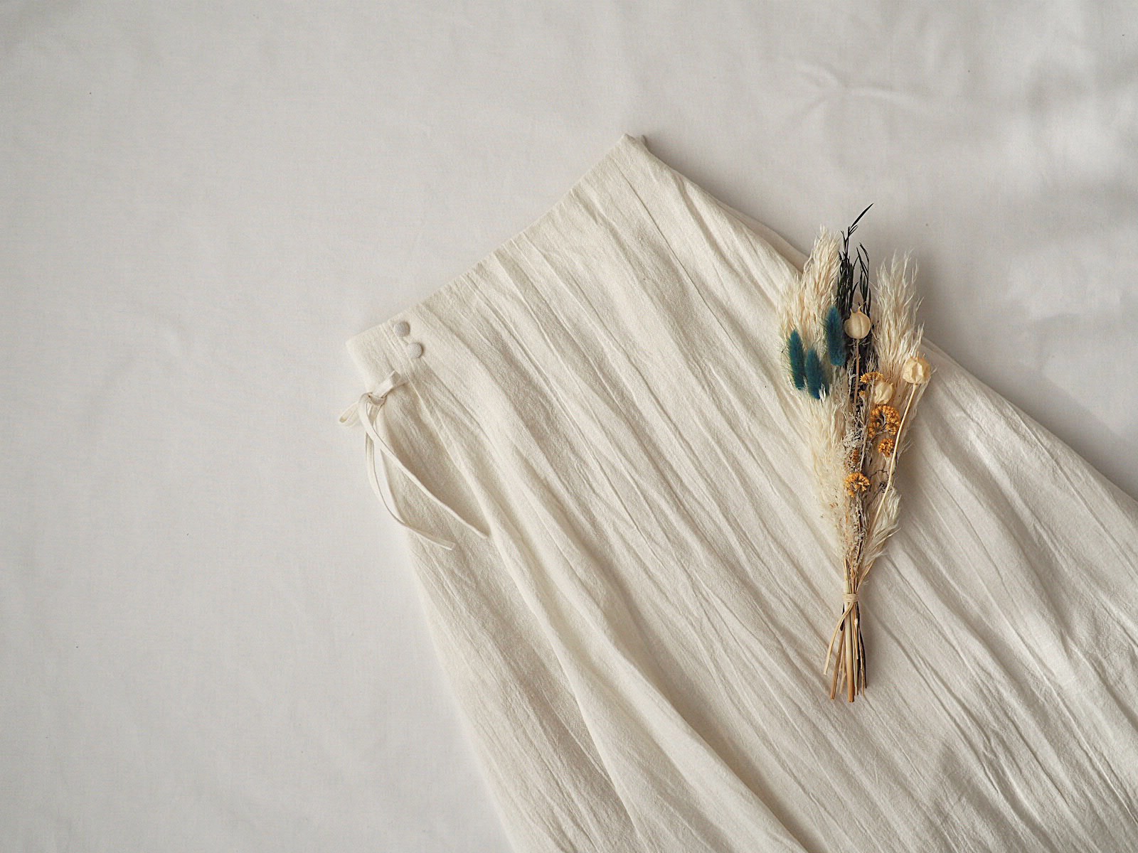 ミア - Miia - リネンスカート ホワイト