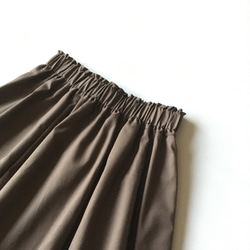 【キッズ130〜140】チョコ色のフレアスカート 2枚目の画像
