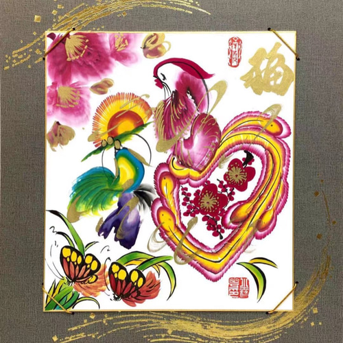 ☆【1文字・掛け付き】 神戸・南京町中華街の花文字小雪華。 その他