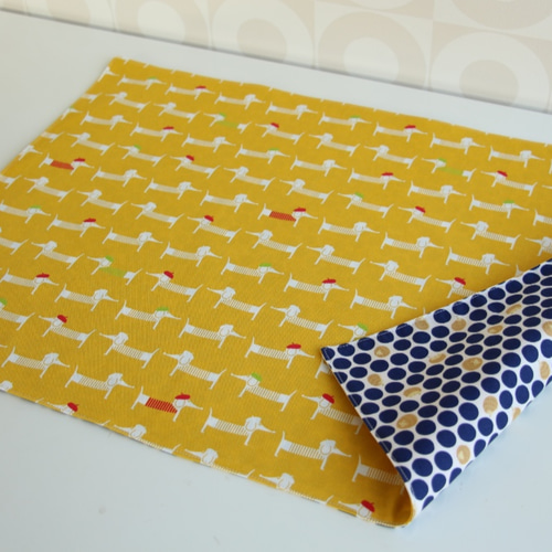 ランチョンマット40×60❤リバーシブル❤小学校机サイズ❤ハンドメイド