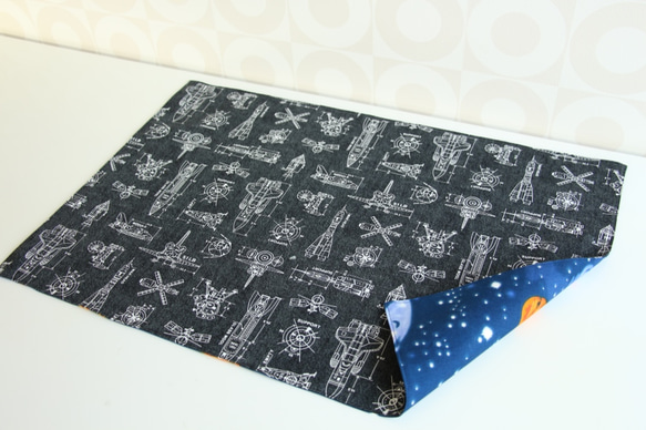 ランチョンマット40×60❤リバーシブル❤小学校机サイズ❤ハンドメイド