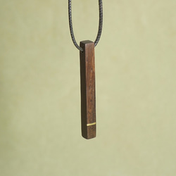 Cocobolo~木製のネックレス 2枚目の画像