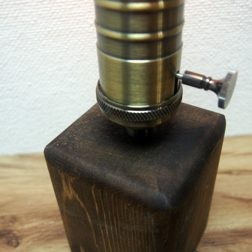 癒しの灯り】アンティーク調ウッドキューブスタンドライト レトロ調